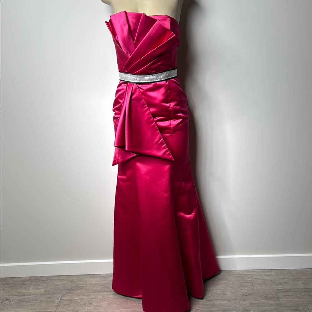 Allure Bridals Pink Strapless Prom Gown